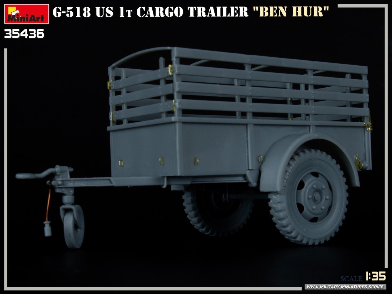 MiniArt G-518 US 1t Cargo Trailer "Ben Hur" Test Build-8