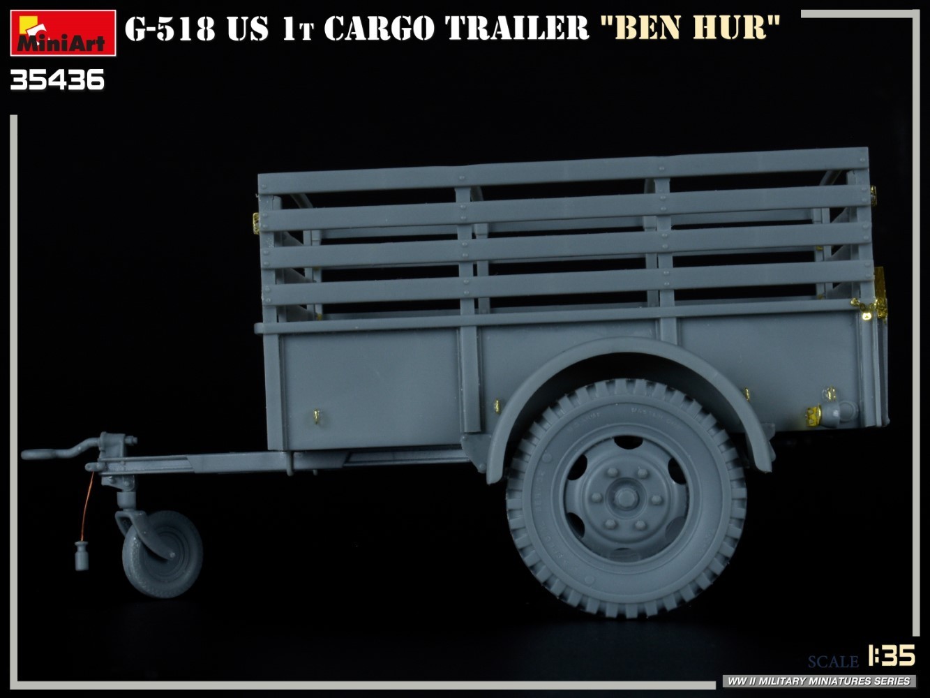 MiniArt G-518 US 1t Cargo Trailer "Ben Hur" Test Build-9