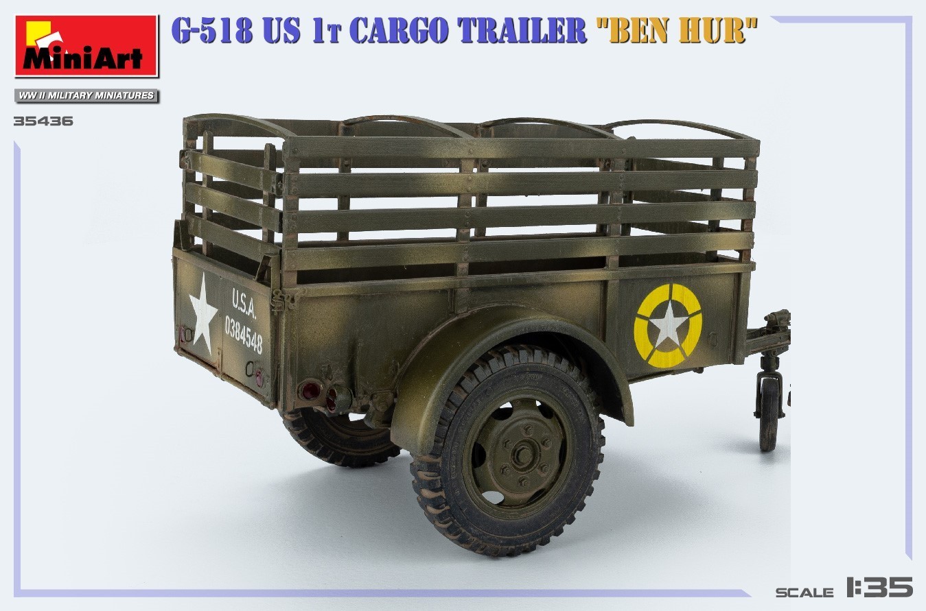MiniArt G-518 US 1t Cargo Trailer "Ben Hur" Finished model-2