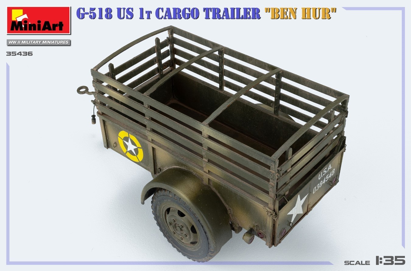 MiniArt G-518 US 1t Cargo Trailer "Ben Hur" Finished model-4