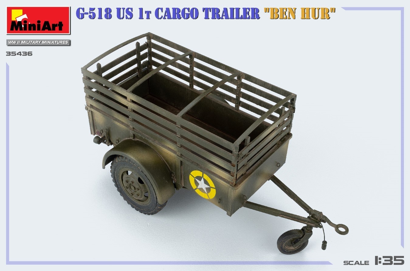 MiniArt G-518 US 1t Cargo Trailer "Ben Hur" Finished model-6