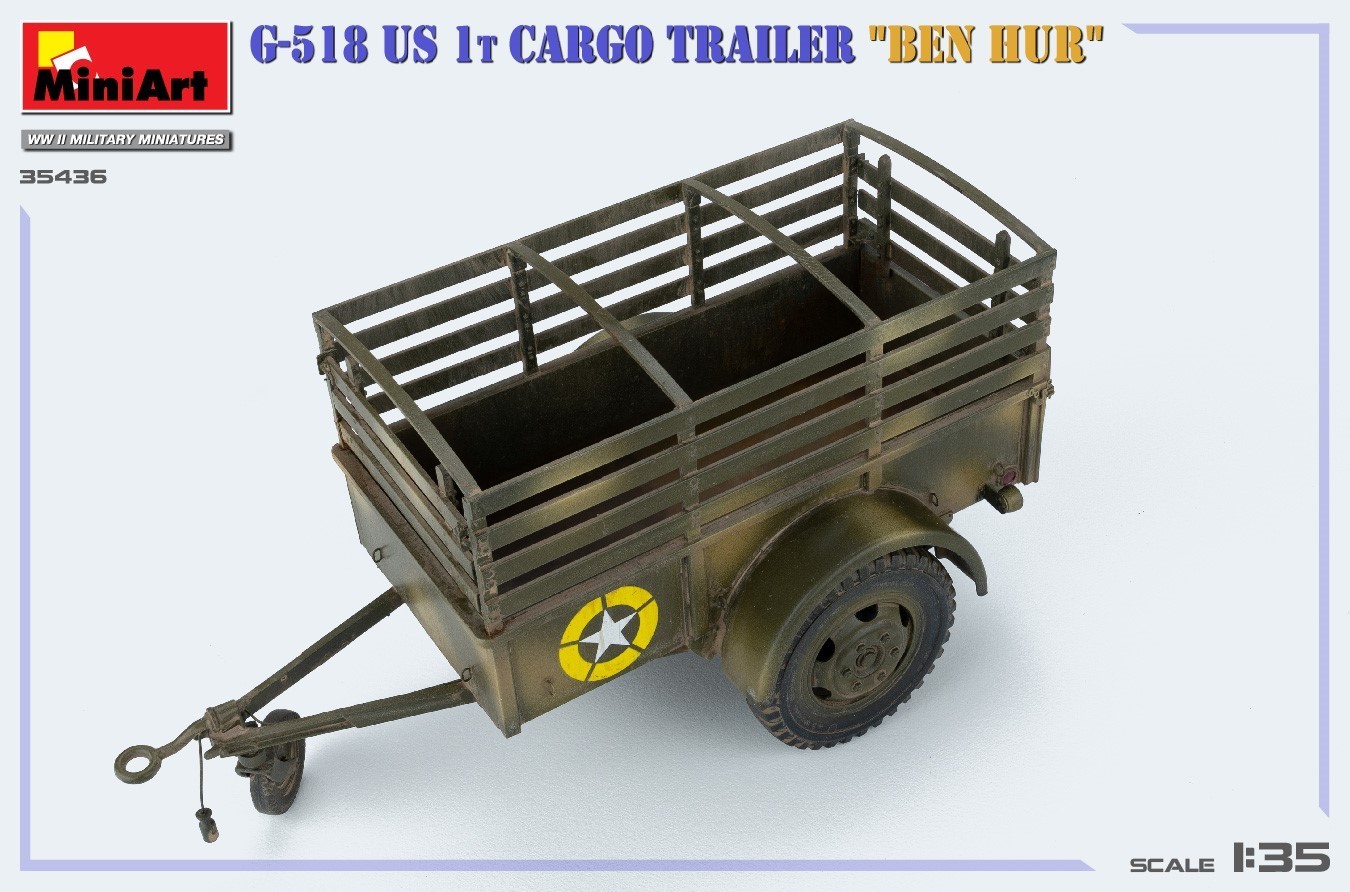MiniArt G-518 US 1t Cargo Trailer "Ben Hur" Finished model-7