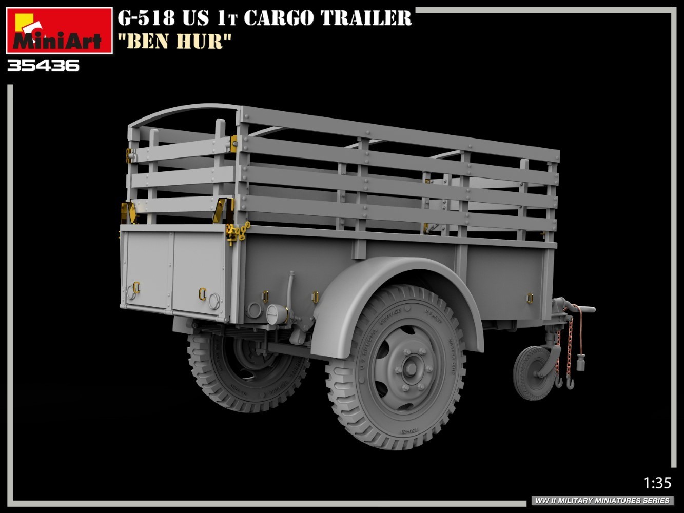 MiniArt G-518 US 1t Cargo Trailer "Ben Hur" PE parts-2