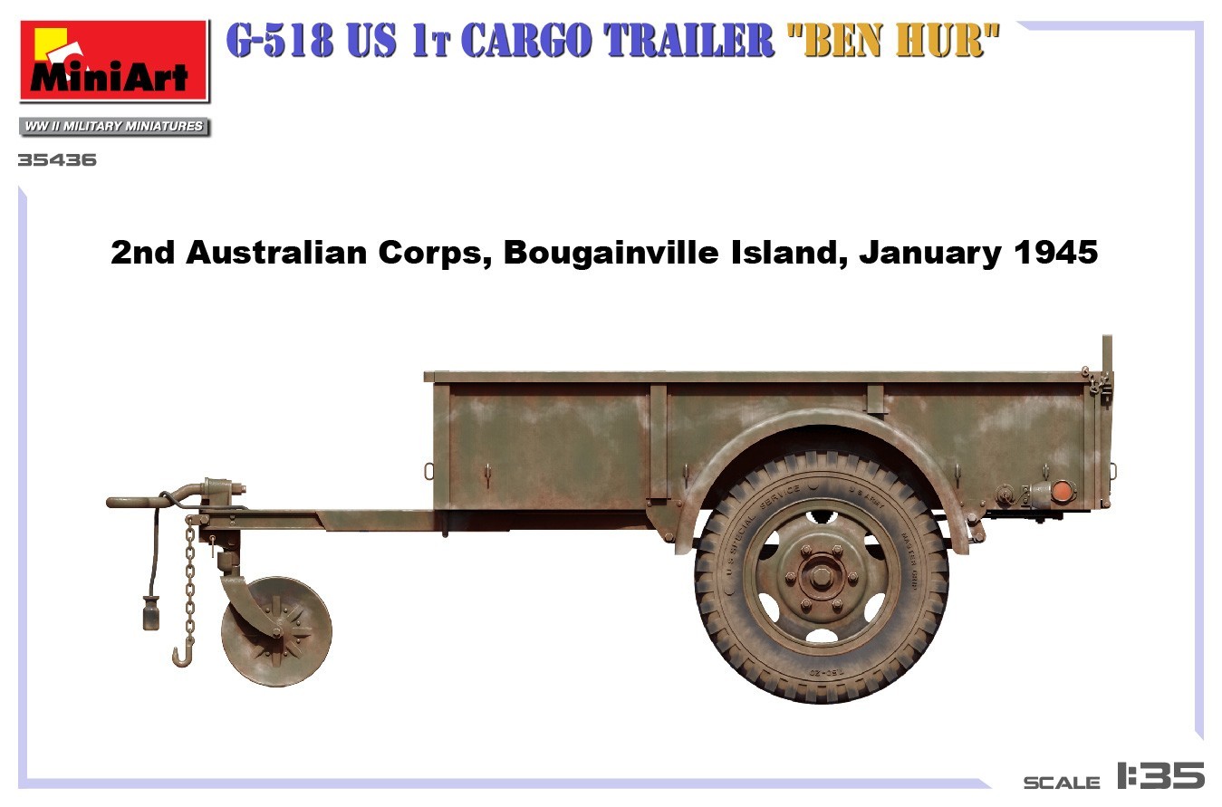 MiniArt G-518 US 1t Cargo Trailer "Ben Hur" Painting and Marking-2