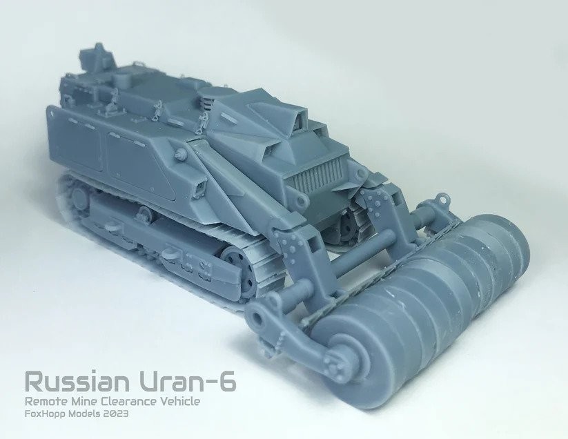 Russian Uran-6 Remote Mine Clearing Vehicle & Operator Test-1