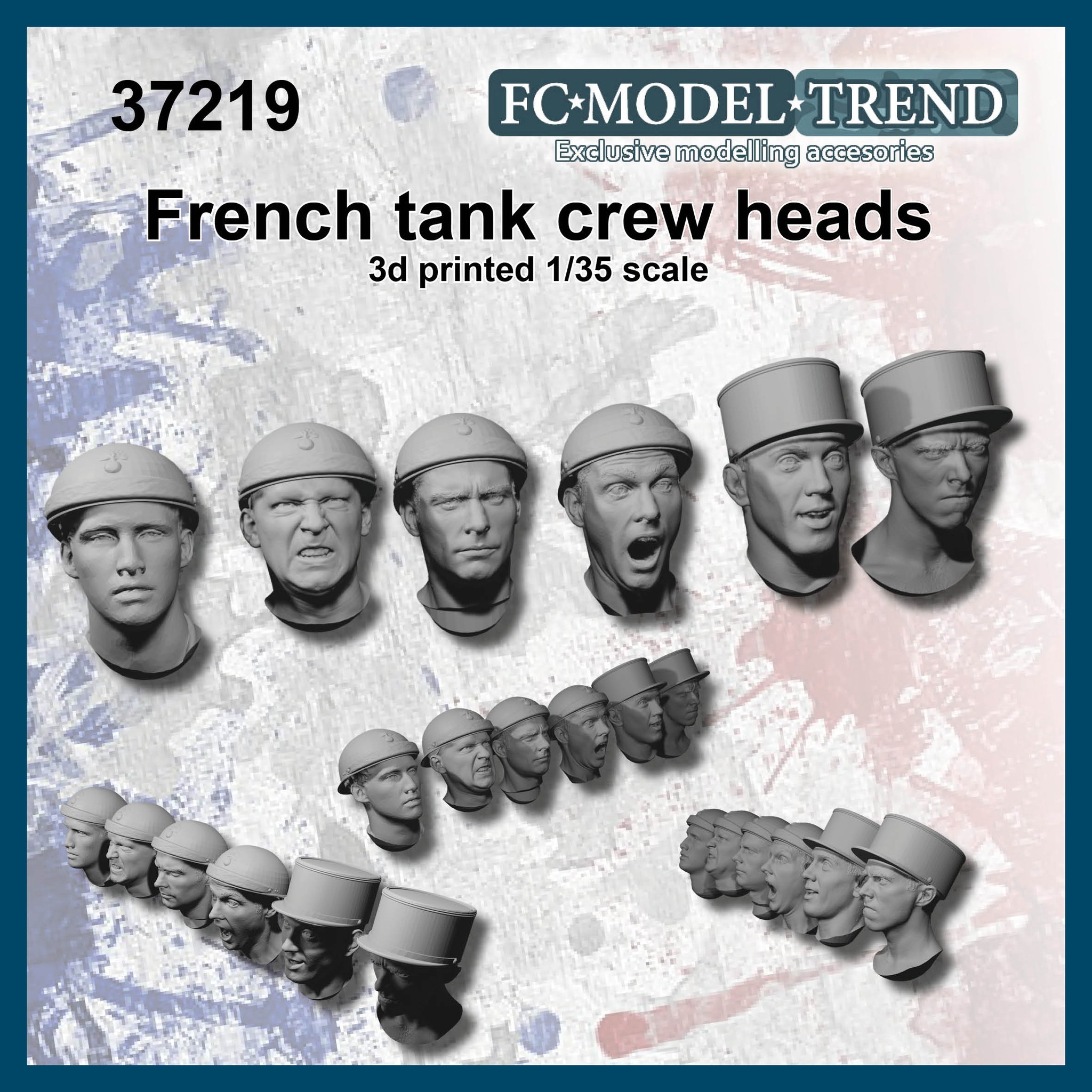 FC Model Trend: Various Head Sets French Tank Crew