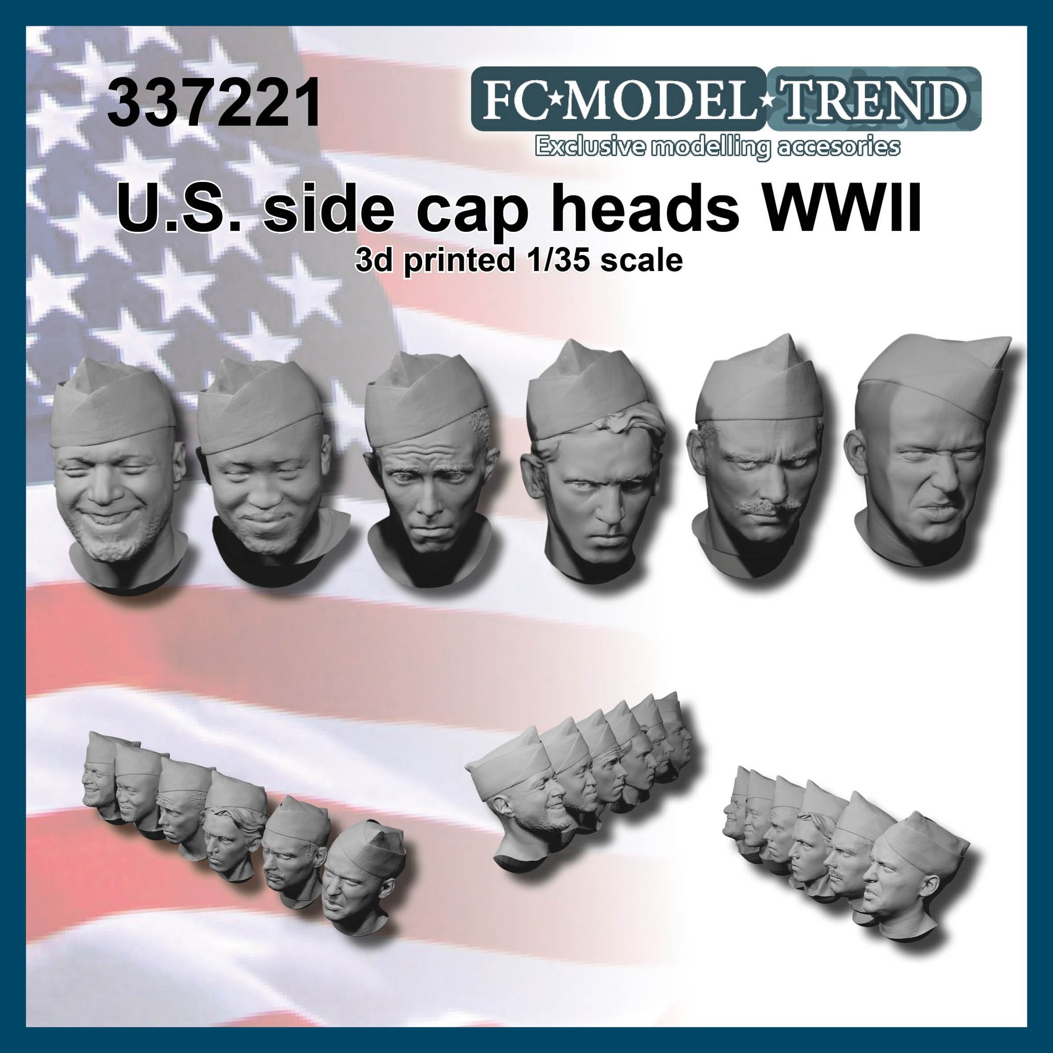 FC Model Trend: Various Head Sets U.S. side cap ww2