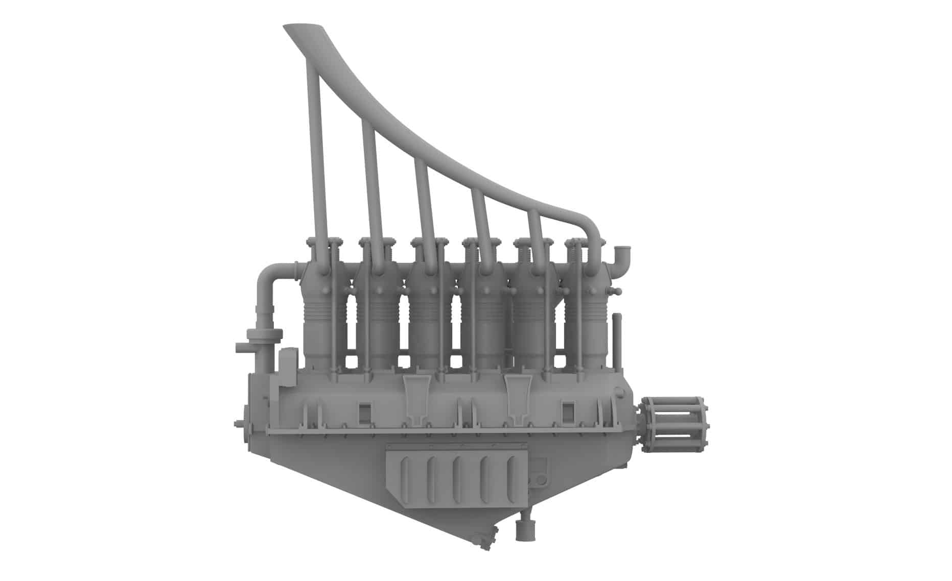 KatModel to Release Benz BZ IV Six-Cylinder Inline Engine Model Kit-2