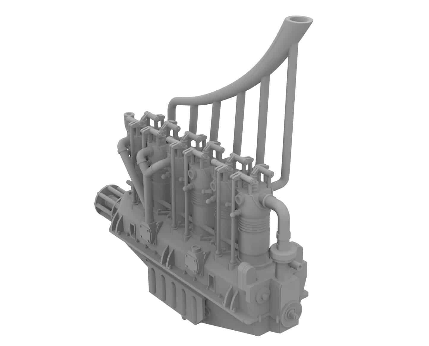 KatModel to Release Benz BZ IV Six-Cylinder Inline Engine Model Kit-4
