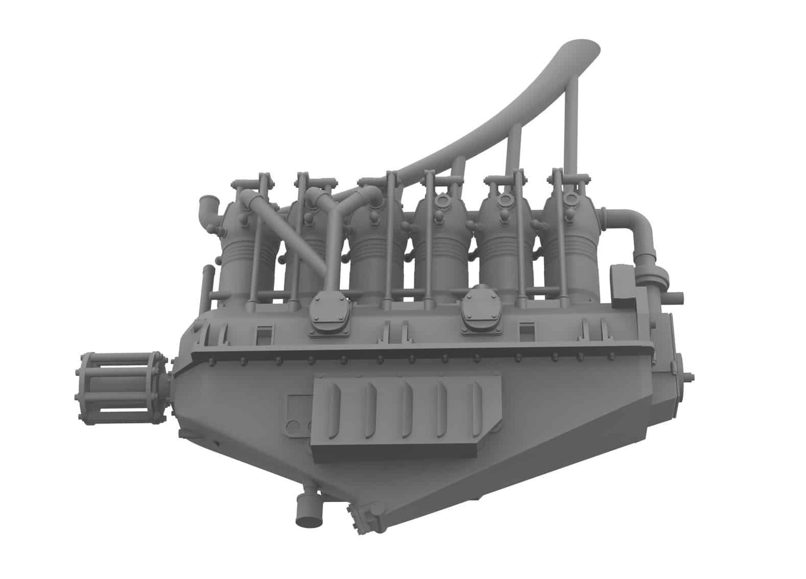 KatModel to Release Benz BZ IV Six-Cylinder Inline Engine Model Kit-5