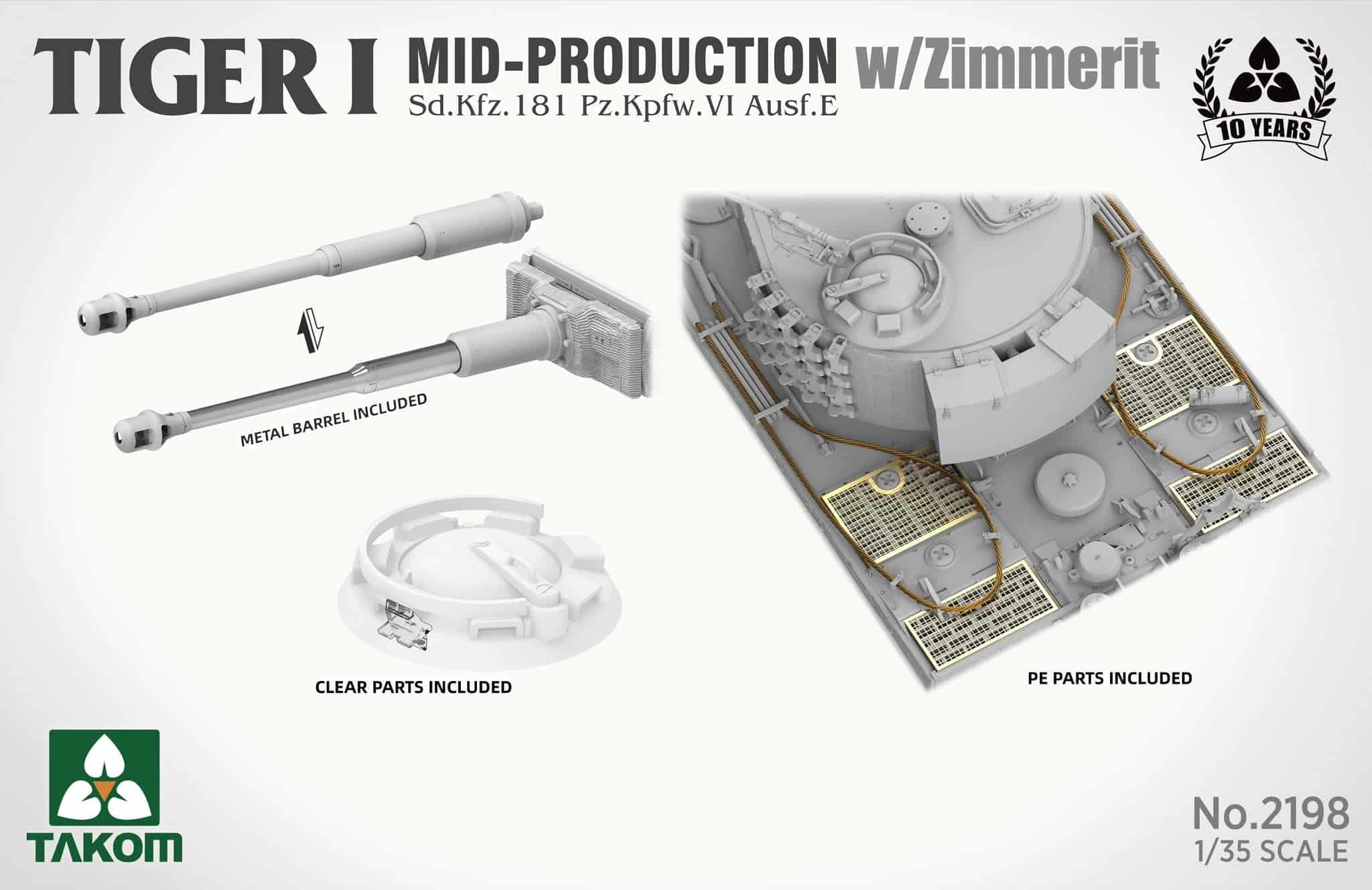 Takom Celebrates 10th Anniversary with Tiger I Model with Zimmerit-4