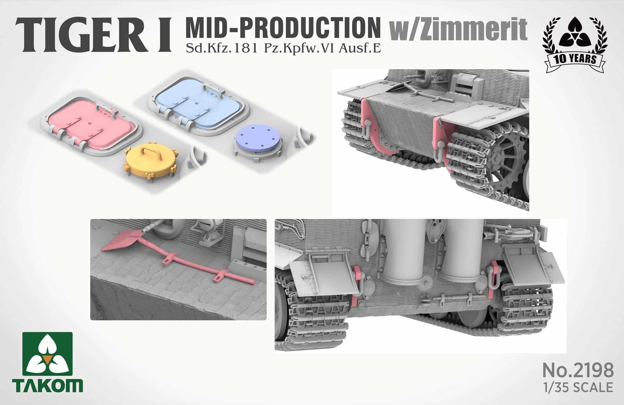 Takom Celebrates 10th Anniversary with Tiger I Model with Zimmerit-6