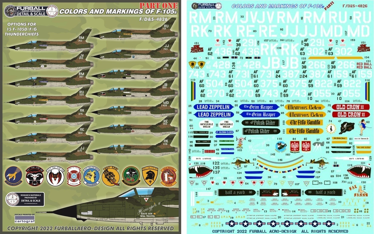 Furball Aero Design Colors and Markings of F-105s PT1