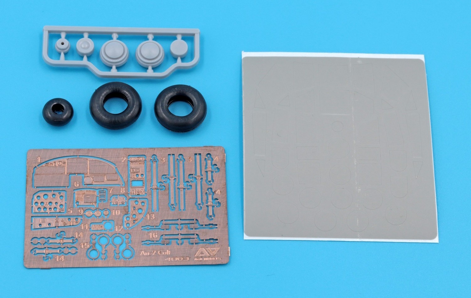 A&A Models 1/48 Scale An-2 Colt Resin, Photo Etched set, Mask Set, Tires