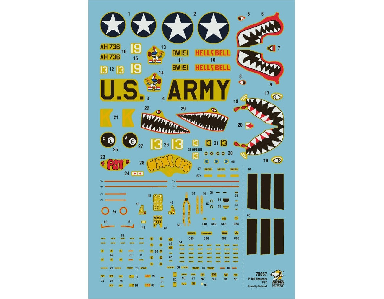 Arma Hobby P-400 Airacobra Decals