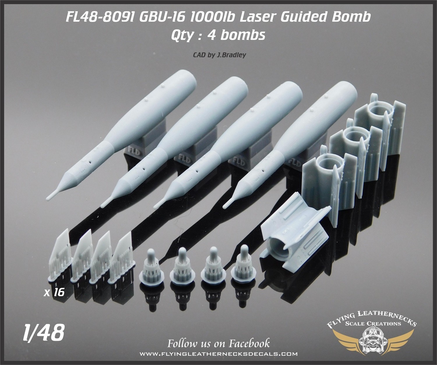 FL48-8091 - GBU-16 1000lb Laser Guided Bomb – 1:48