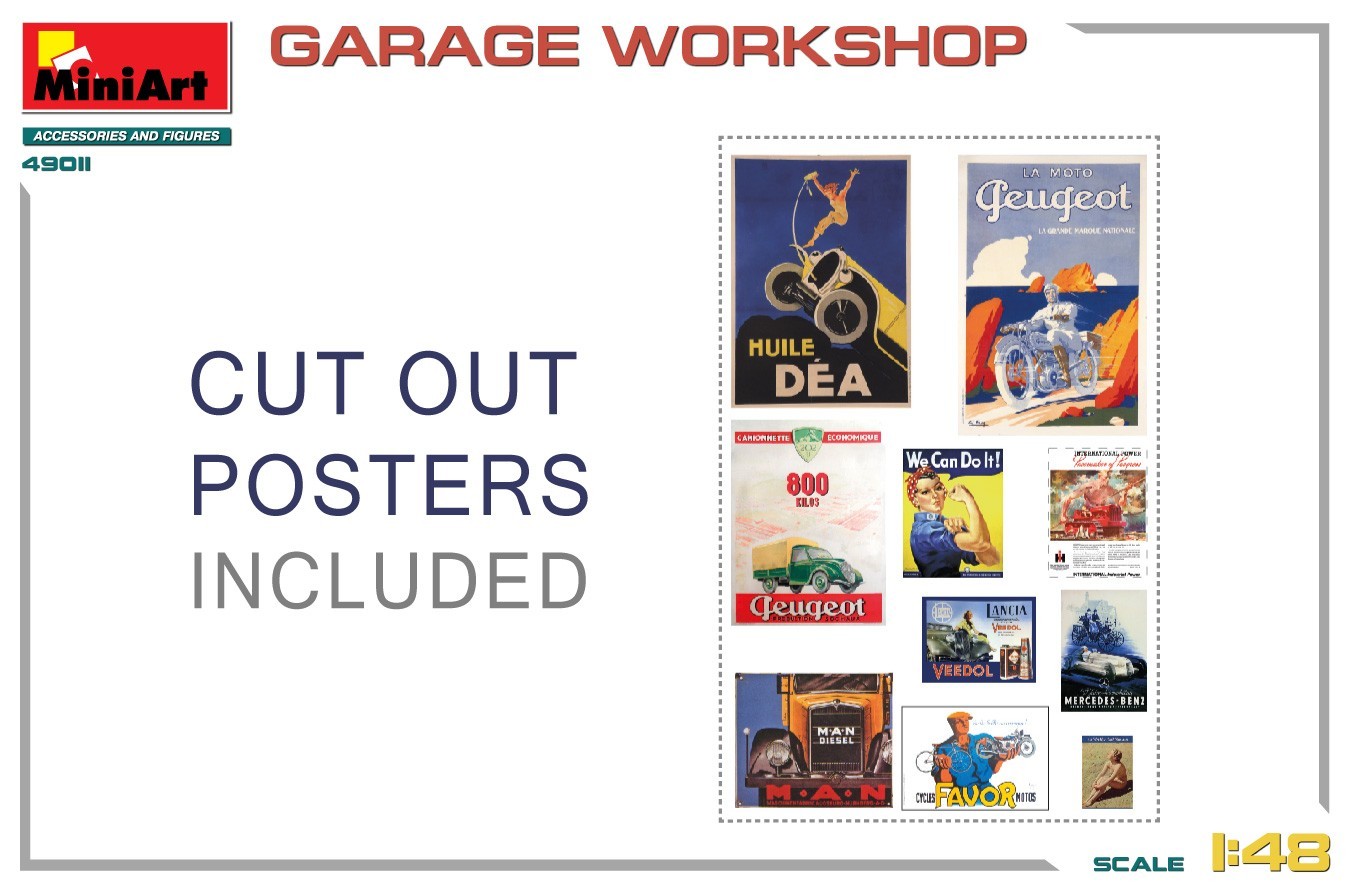 MiniArt 49011 Garage Workshop Posters