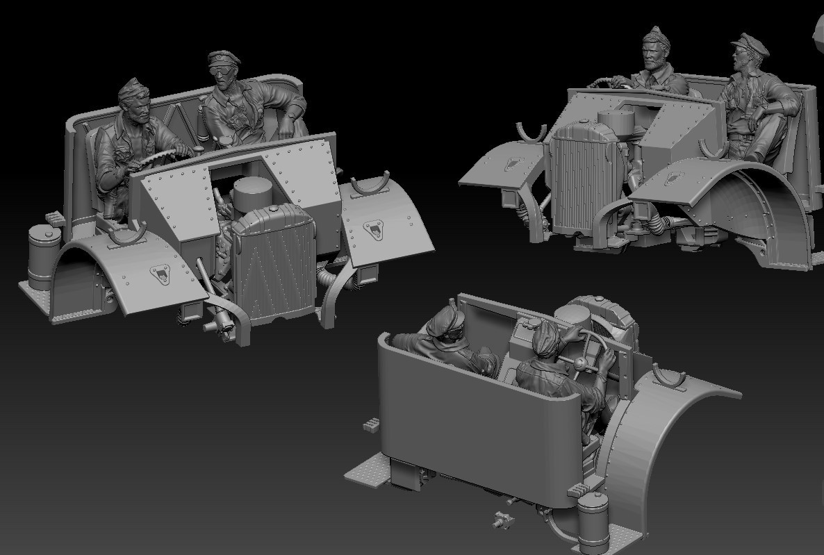 Thunder Model 1/35 LRDG F30 Patrol truck Bonus Editions Figures-3