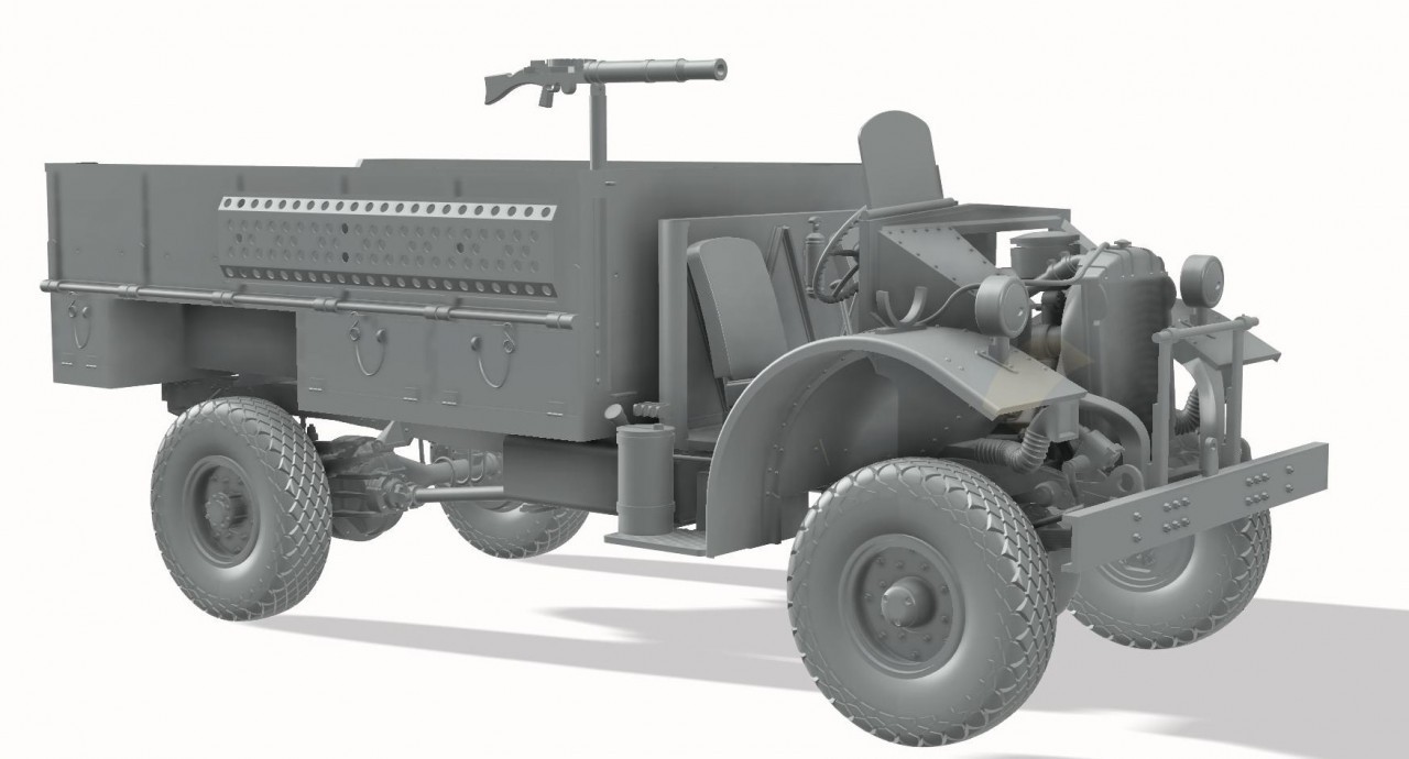 Thunder Model 1/35 LRDG F30 Patrol truck CAD-1