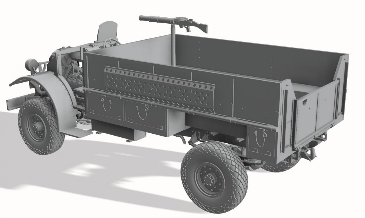 Thunder Model 1/35 LRDG F30 Patrol truck CAD-2