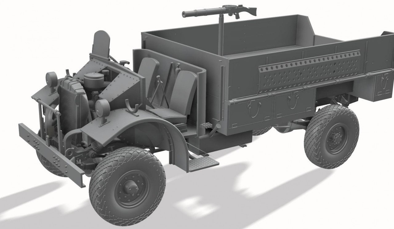 Thunder Model 1/35 LRDG F30 Patrol truck CAD-4