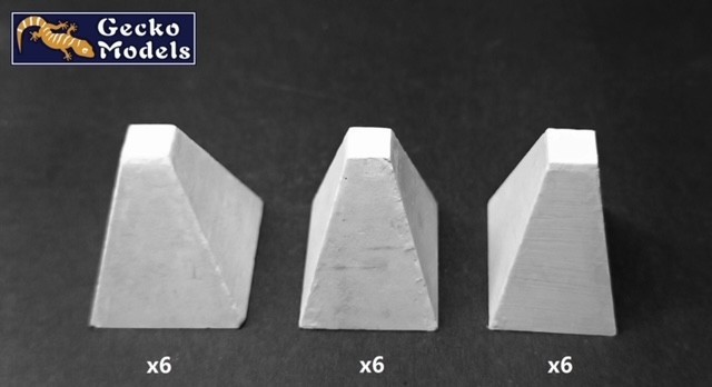 Gecko Models Fortifies Dioramas with New Dragon's Teeth Kit Test Build