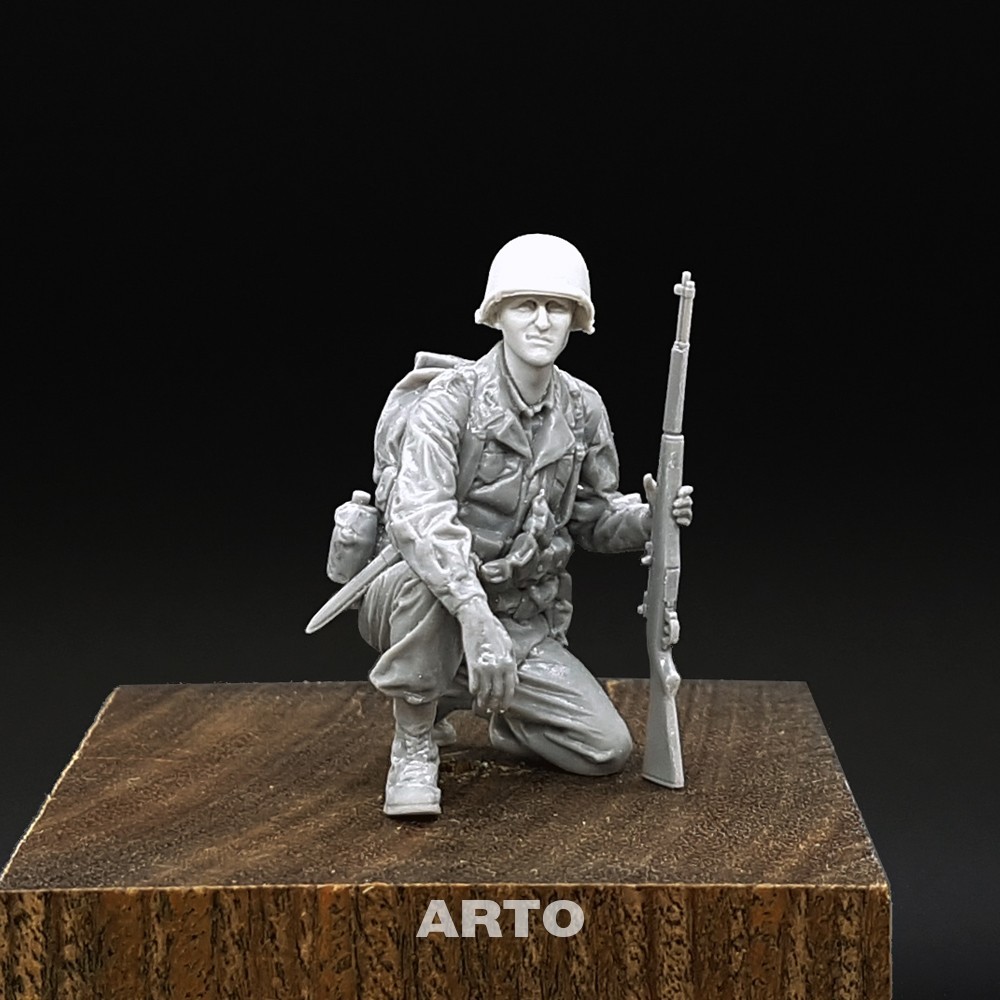 ARTO AH35005 U.S M1 helmet heads for Tamiya 35379-7