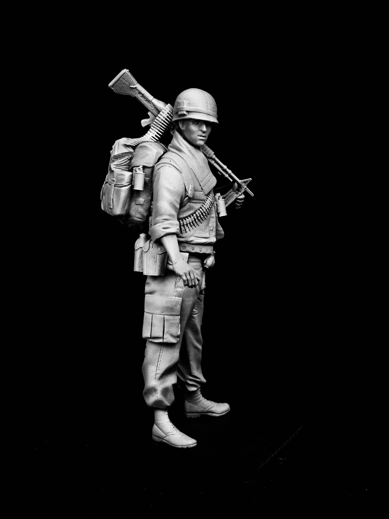 Mitches Military Models: US M60 Gunner, Vietnam-2