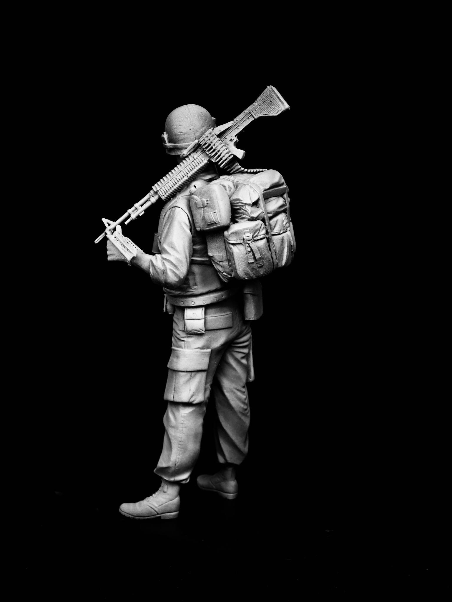 Mitches Military Models: US M60 Gunner, Vietnam-4