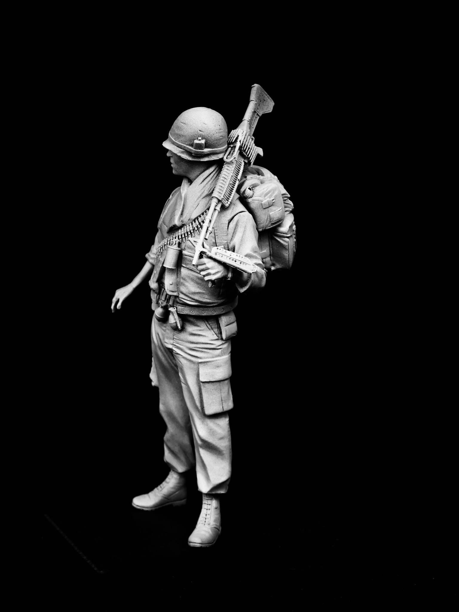 Mitches Military Models: US M60 Gunner, Vietnam-5