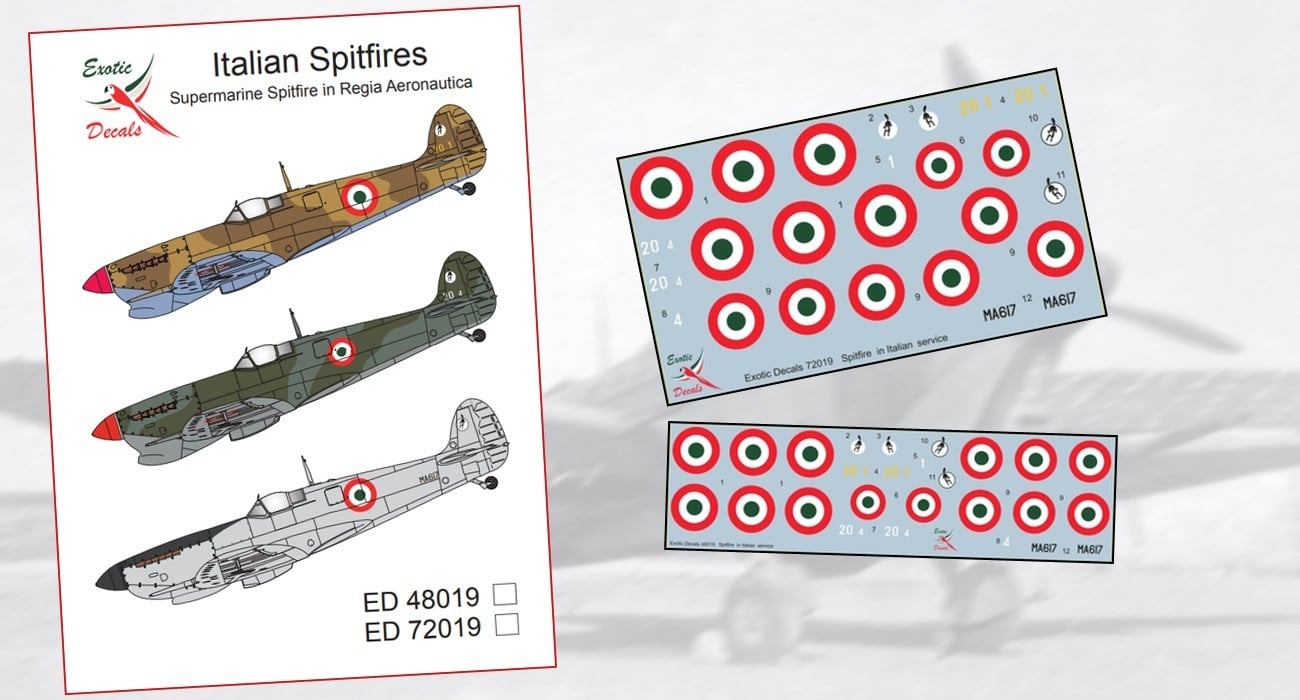 Decals: Regia Aeronatica Spitfires