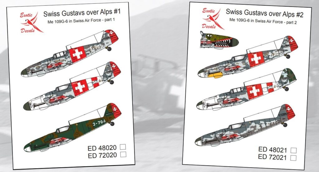 Decals: Swiss Gustavs over Alps