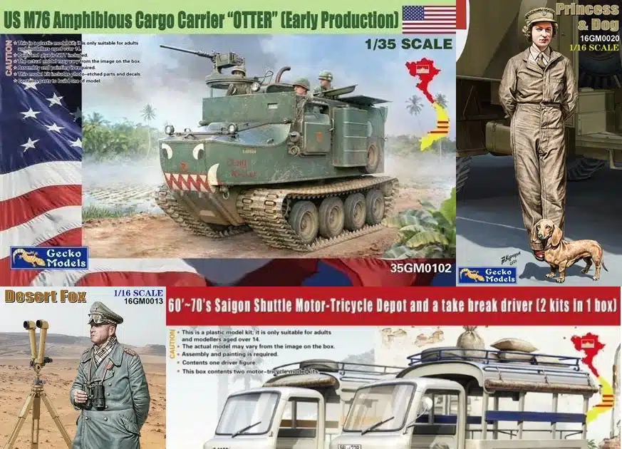 Shuttles, an otter, a fox, princess & a dog in Gecko's new releases....