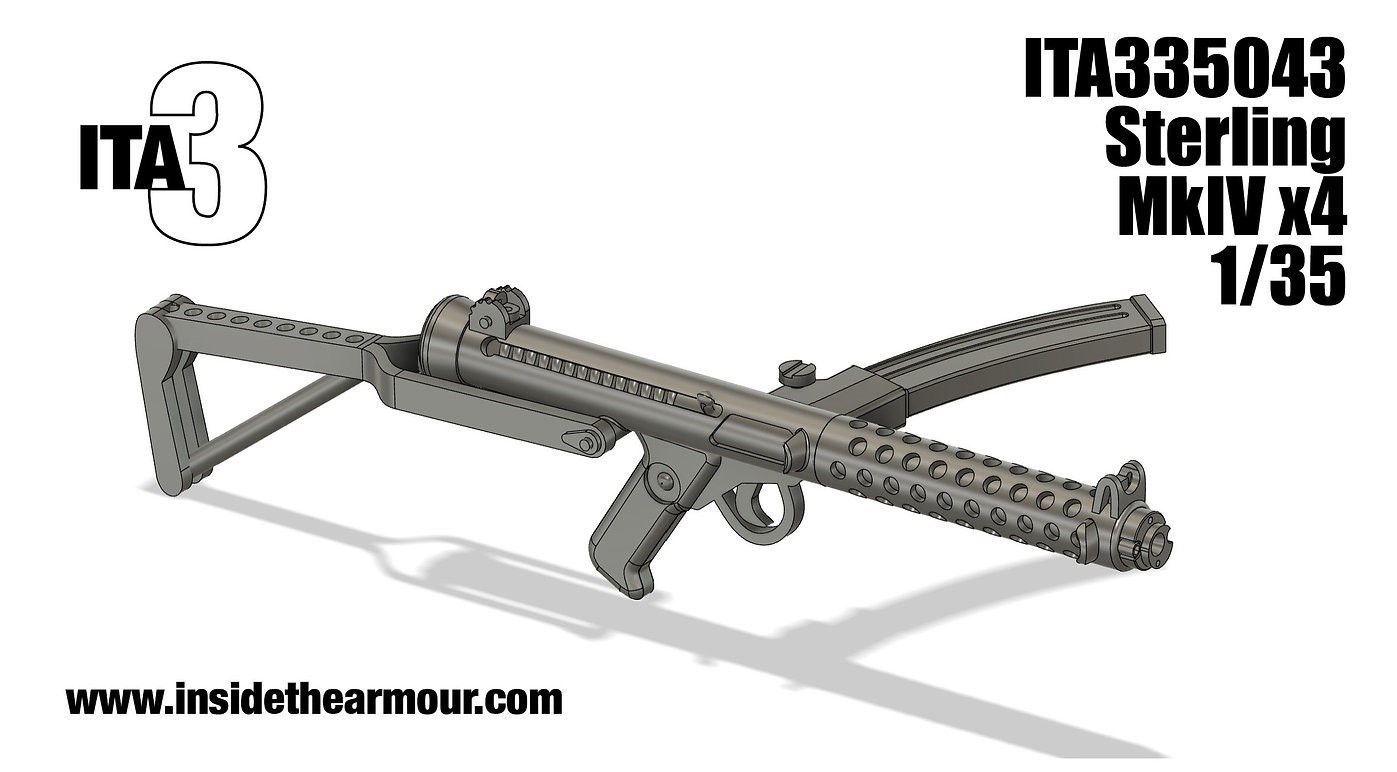 ITA335043 Sterling Mk.4 SMG [x4] 1/35
