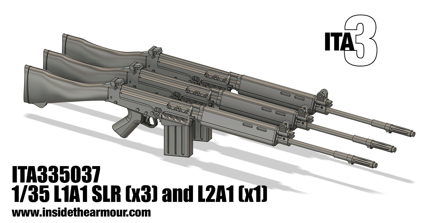 ITA335037 L1A1 SLR (3) and L1A2 LMG (1) 1/35