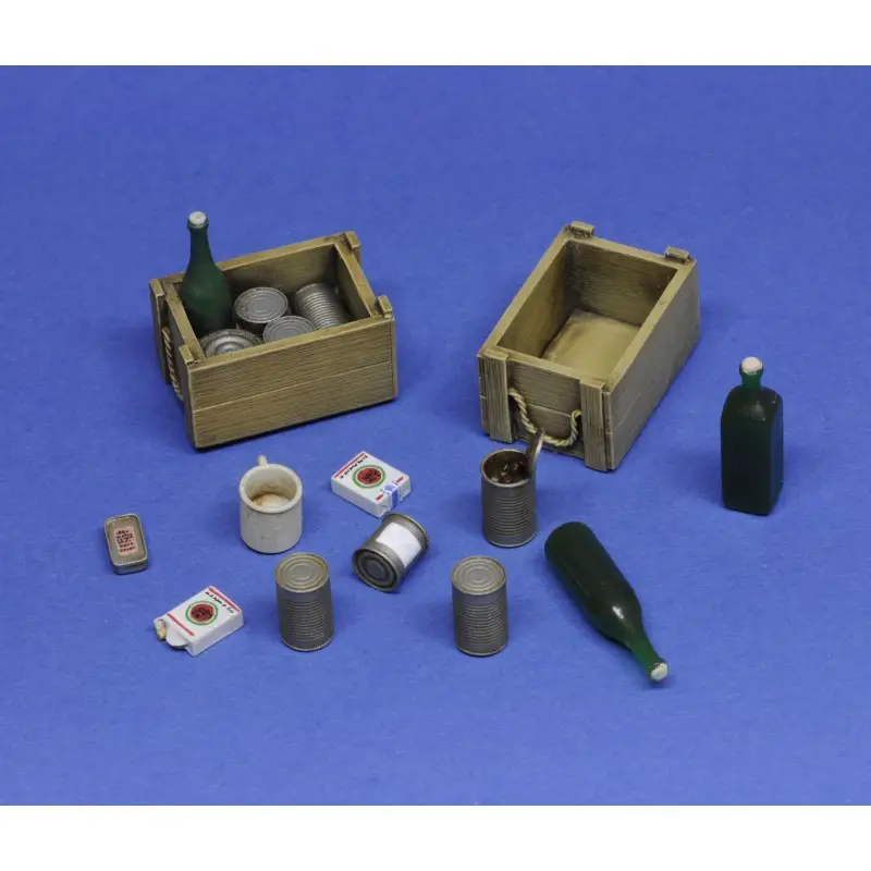 1037 Crates, cans and bottles (1/16 scale)