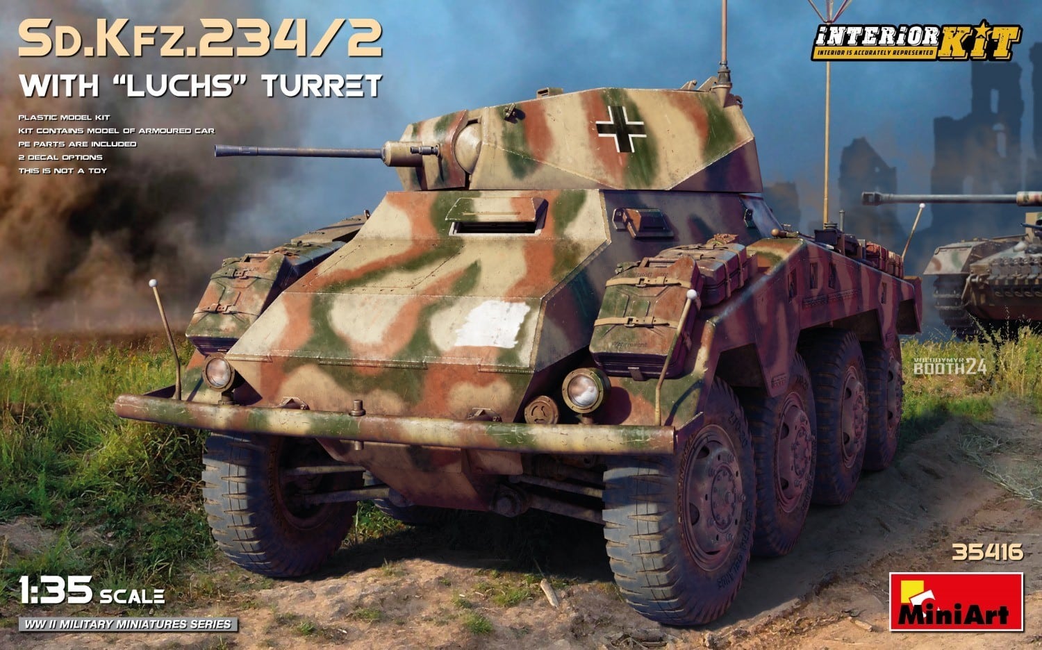 MiniArt 35416, Sd.Kfz.234/2, WITH "LUCHS TURRET" Interior Kit