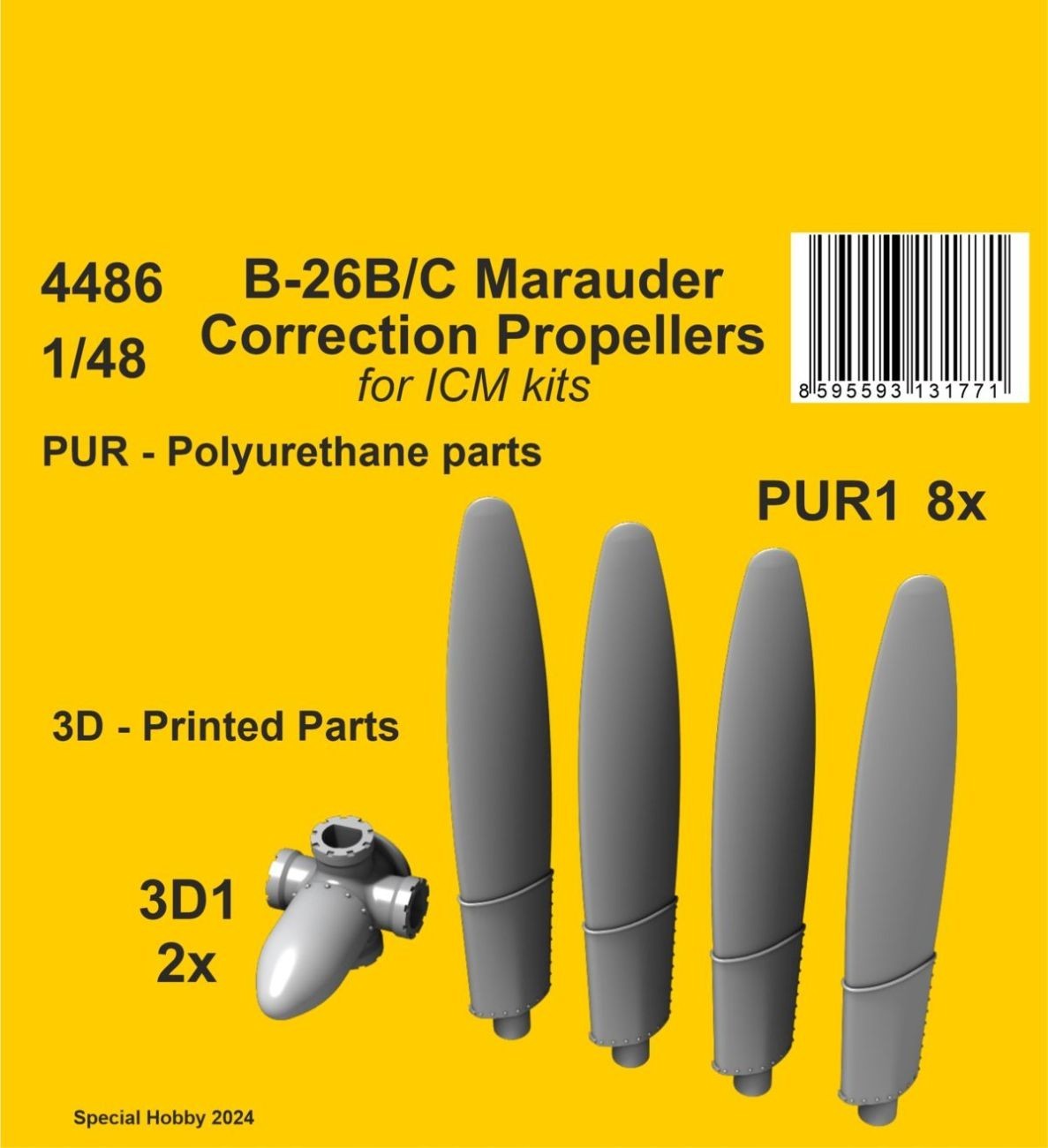 B-26B/C Marauder Correction Propellers