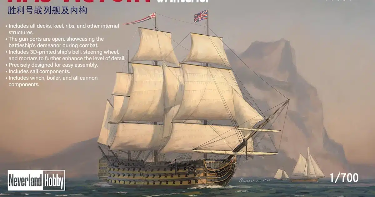 HMS Victory standard and elite editions are on their way from Neverland Hobby...