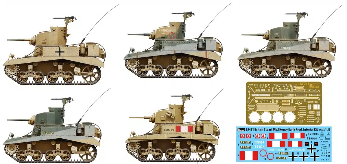 MiniArt 35th Scale British Stuart MK.I Early Prod. (w/Interior).