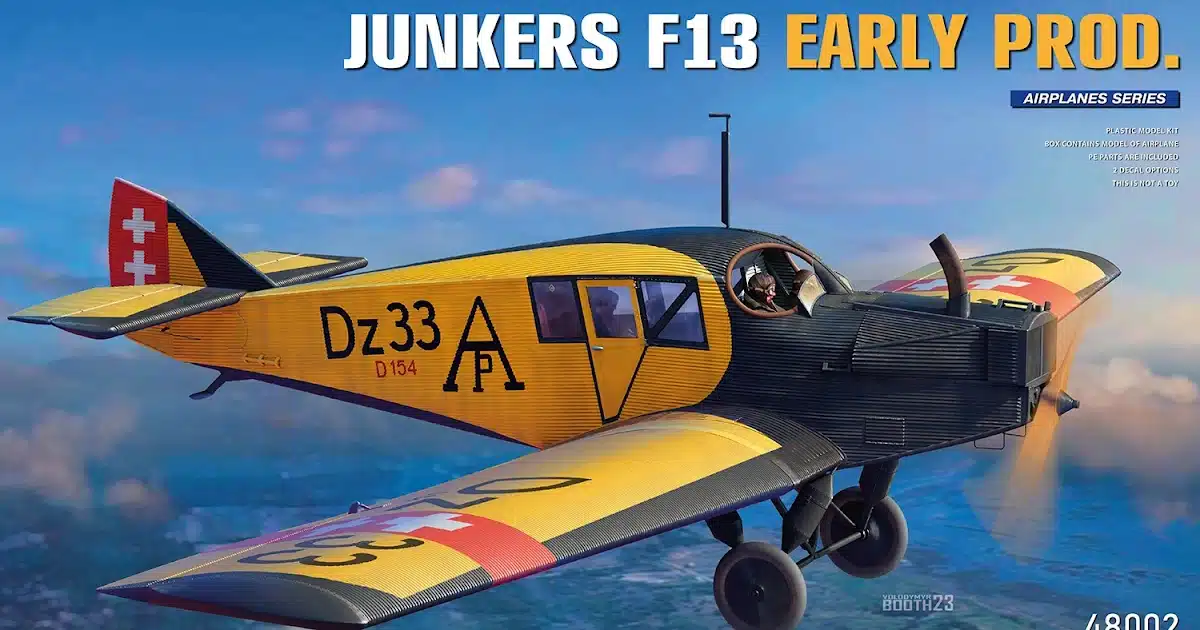 MiniArt Junkers F13 Early Production, 48th scale.