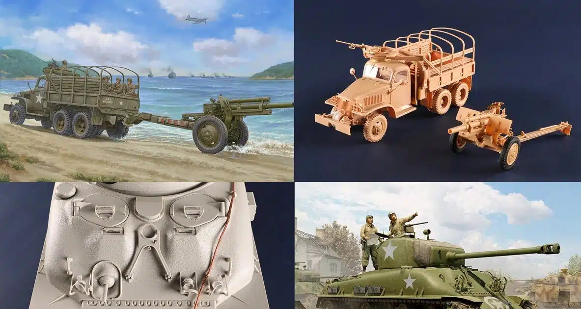 The I Love Kit November Kit includes a big Sherman & CCKW plus 105
