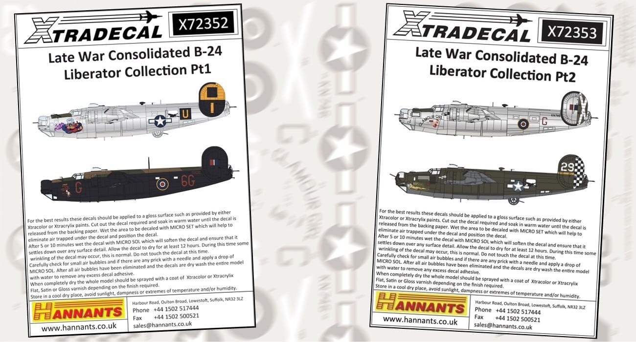 B-24 Liberators released on Decals