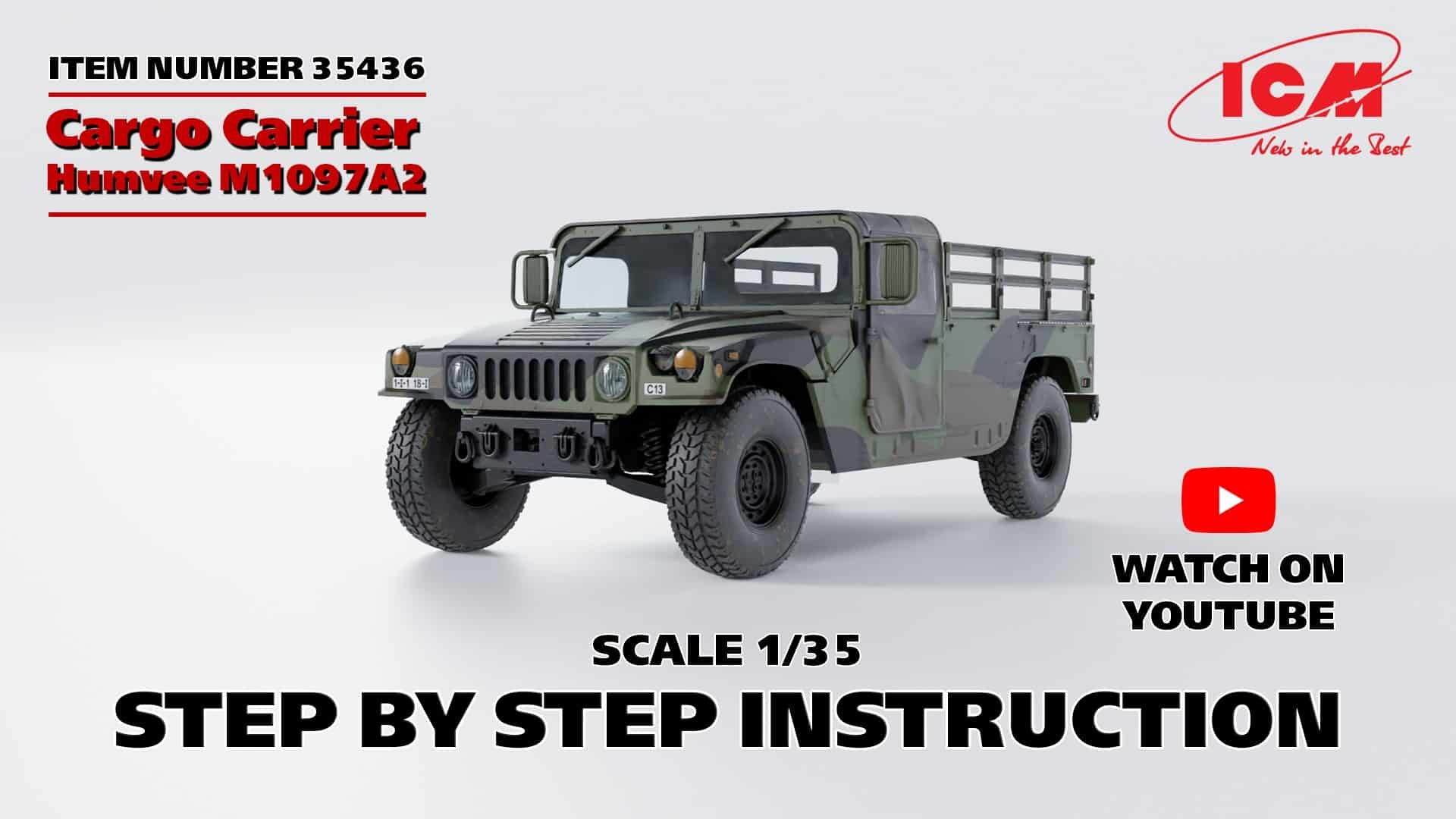NEW VIDEO! Cargo Carrier M1097A2 Humvee. Step-by-step instruction!
