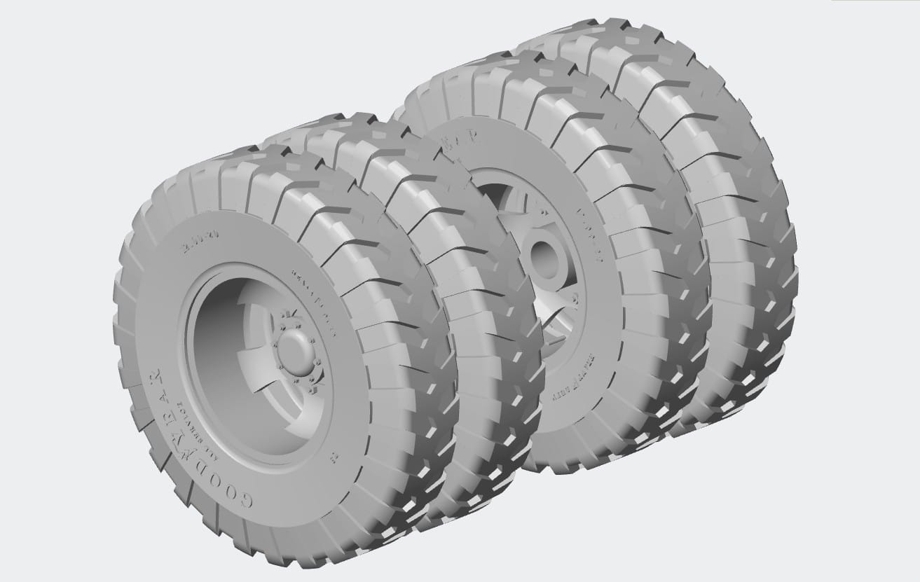 Resicast Wheels: Diamond 980/981 M-20 and Iltis