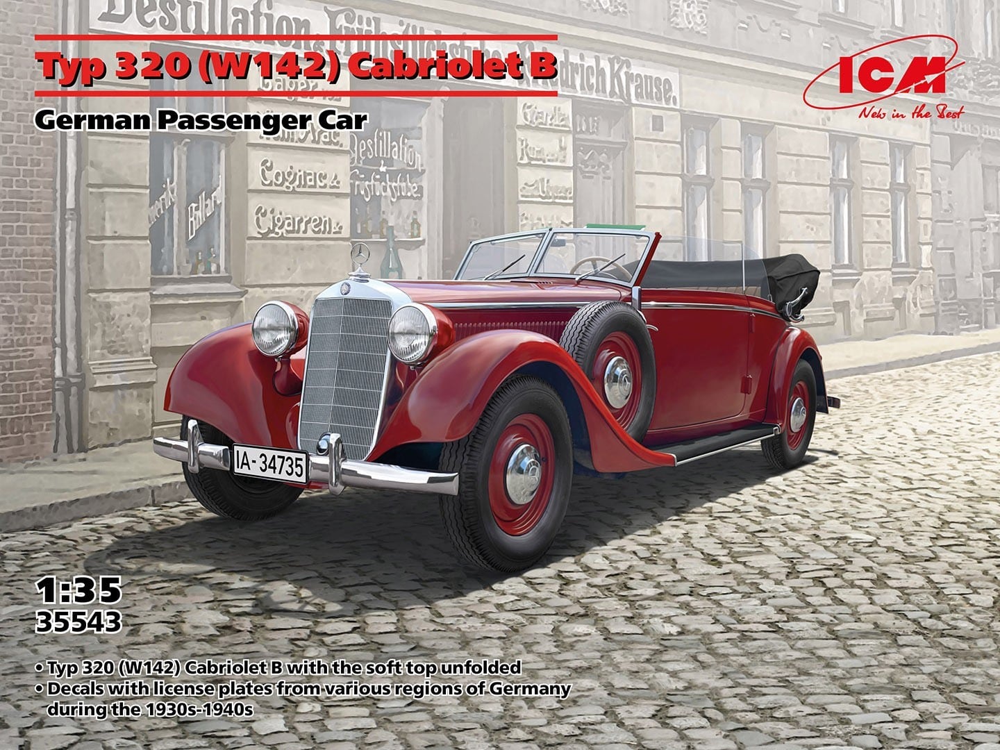 Soon on Sale! Typ 320 (W142) Cabriolet B German Passenger Car