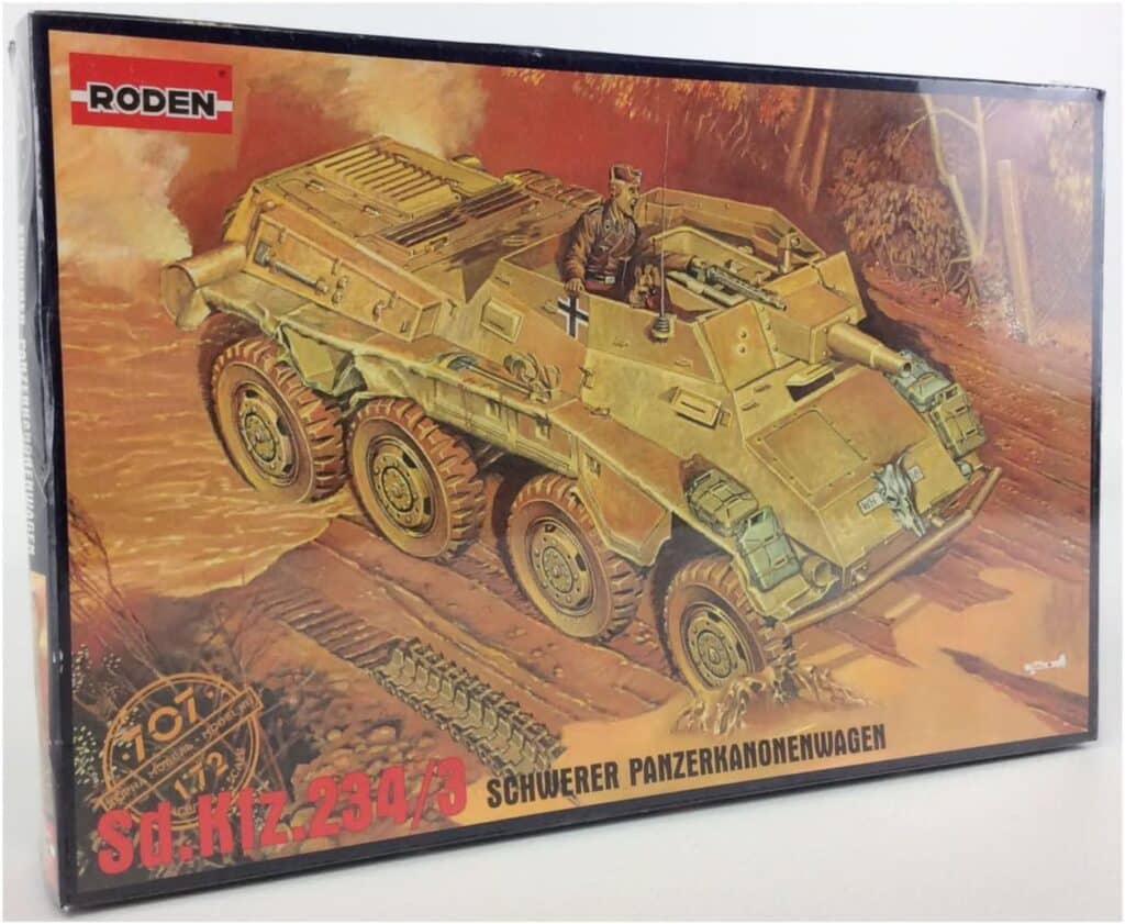Roden SD.KFZ. 234/3 Military Armored Car Model Kit