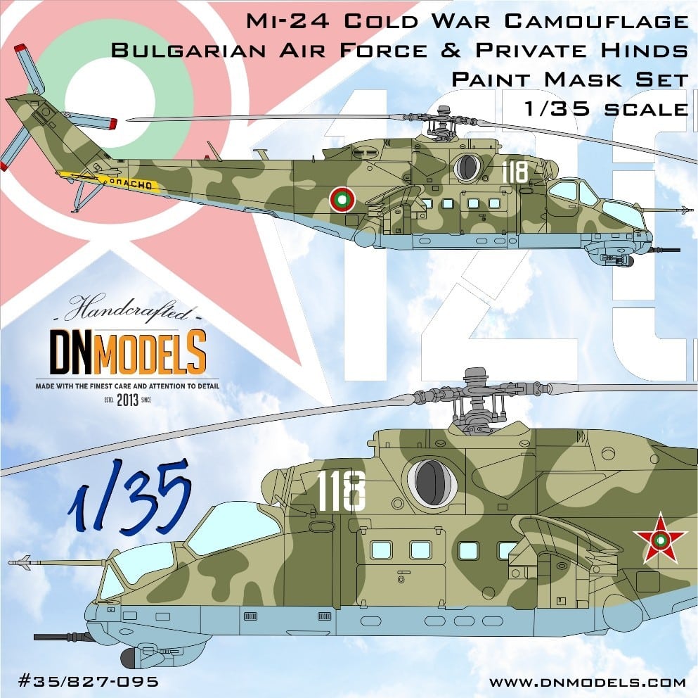 Mi-24 Cold War Camo Set - Bulgarian Air Force and Private Hinds Paint Mask Set
