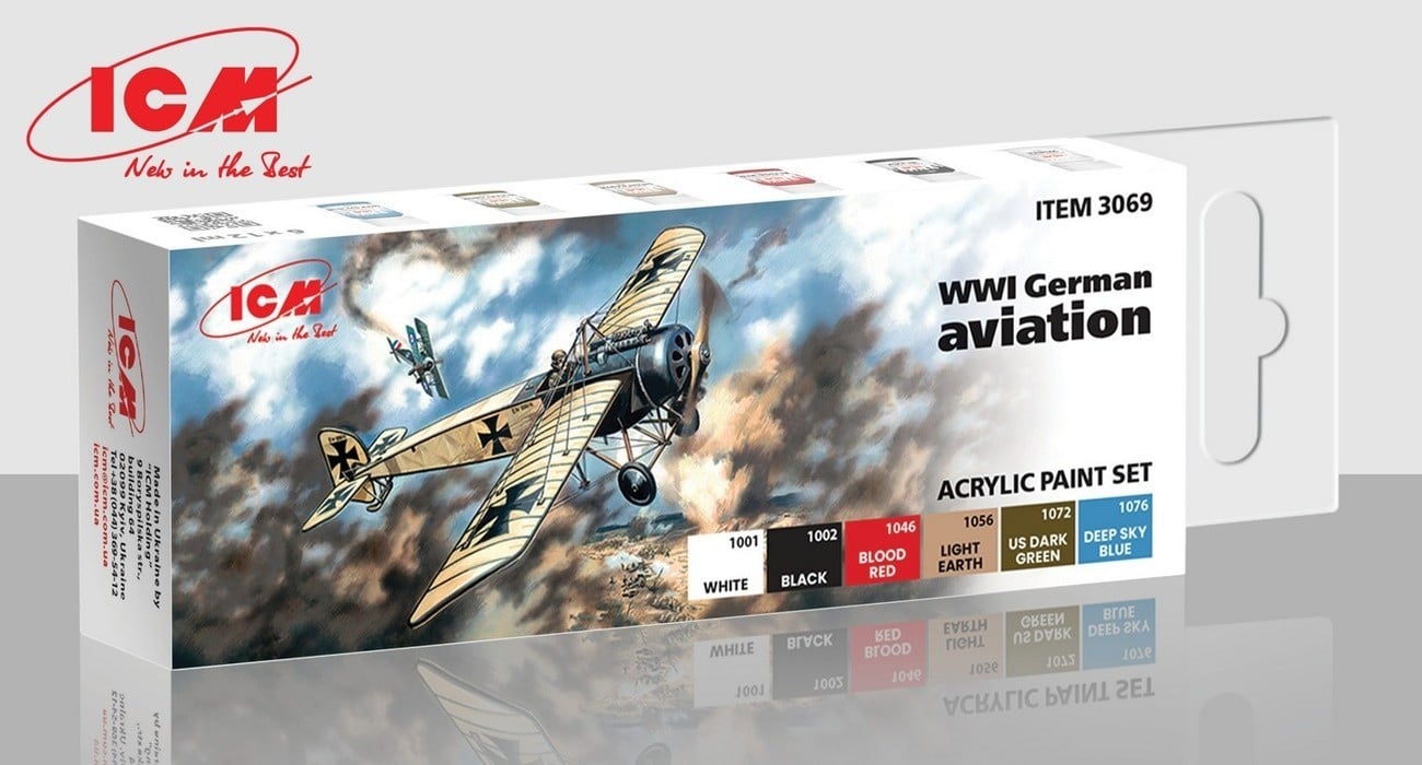 Soon to be on sale: WWI German Aviation Acrylic paint set