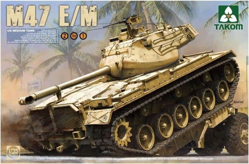 TAKOM TAK-2072 Model Kit US Medium Tank M47 E/M 2 in 1